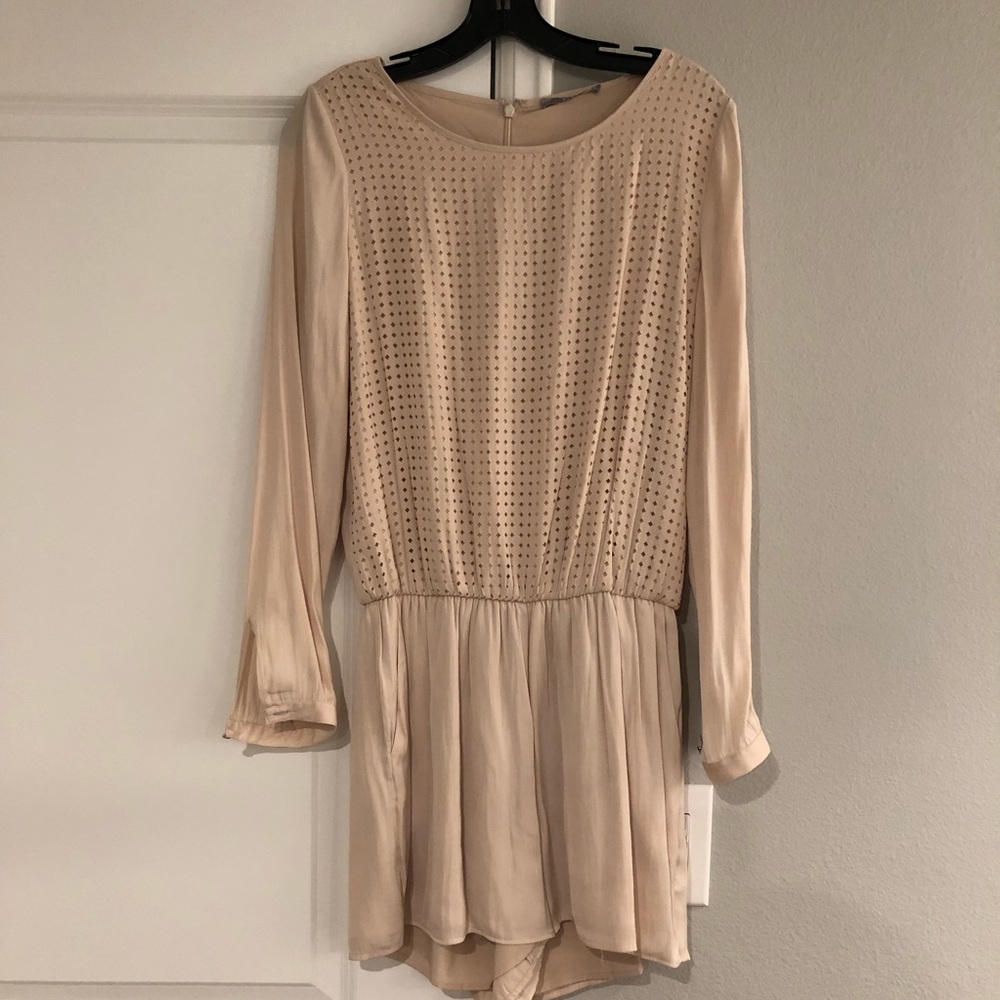 Beige/cream long sleeved romper